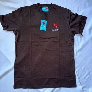 NWT Keith Haring x Shoe Palace Brown Graphic T-Shirt 100% Cotton Men's Size Med